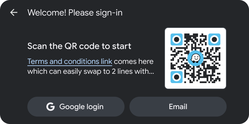QR code sign-in example