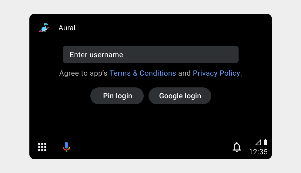 Pagina di accesso di esempio