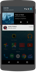 Illustration of an Android phone showing media controls in the notifications area