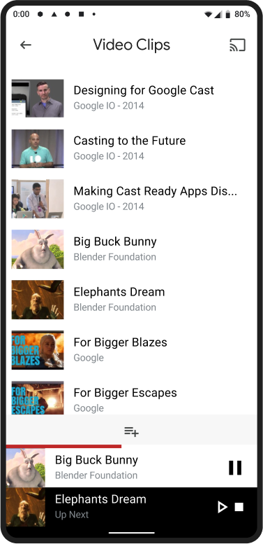 تشغيل المحتوى التالي تلقائيًا من المرسل