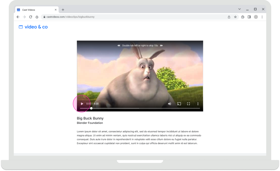 Reproduzir o conteúdo