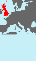 Mapa quadrado de um país de formato alongado