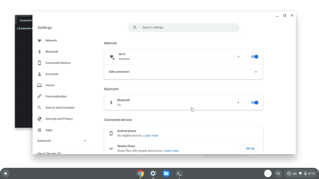Enable ADB debugging