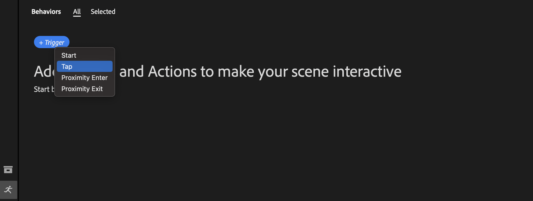 新增輕觸觸發條件
