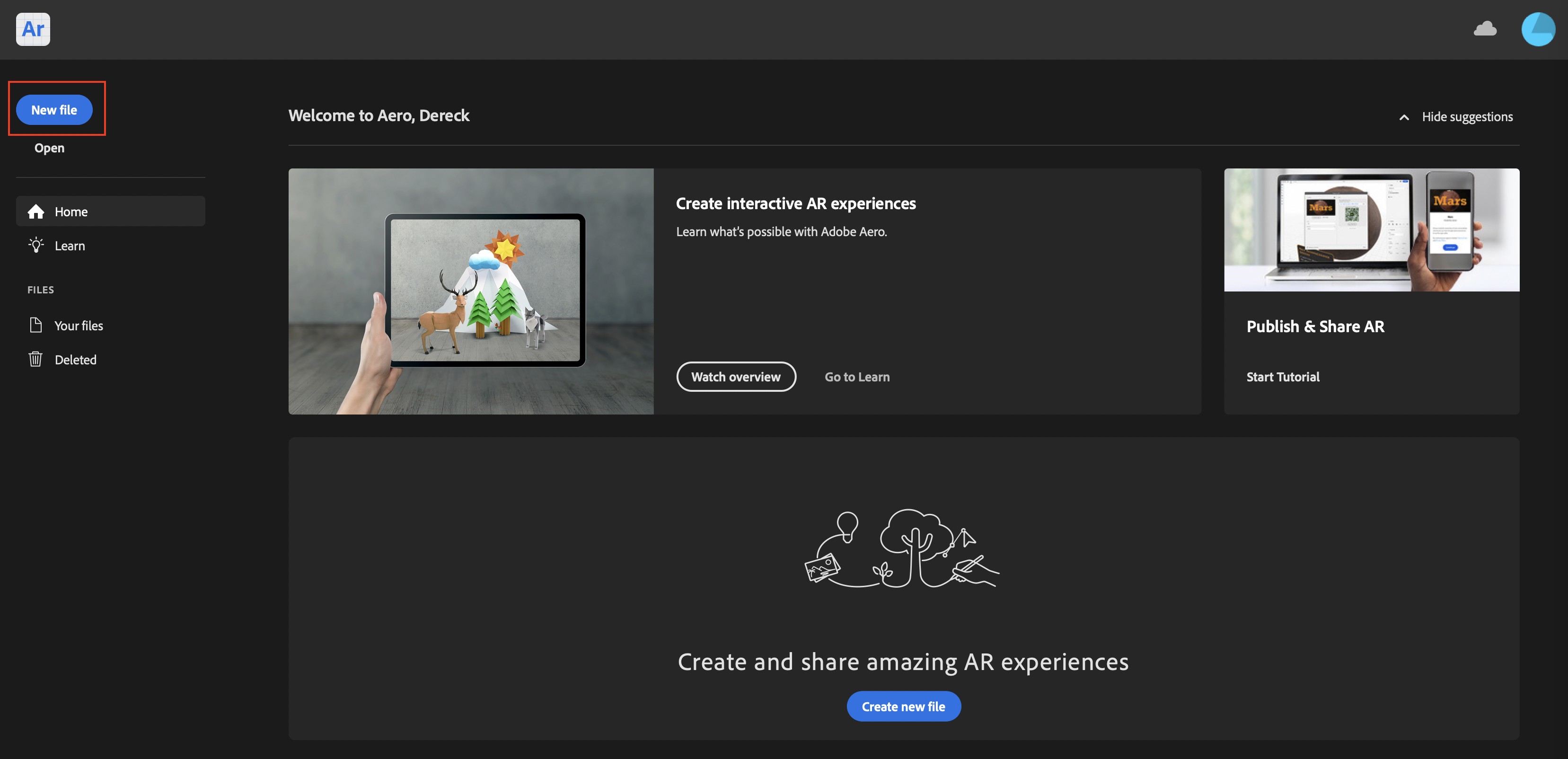 สร้างไฟล์ใหม่