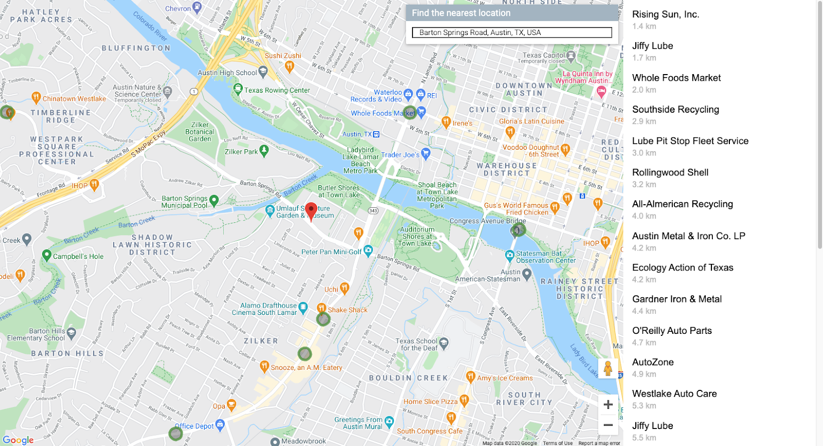 Find a Store - Google My Maps