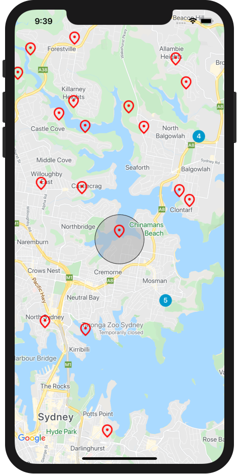 Add a map to your iOS app (Objective-C) | Google for Developers