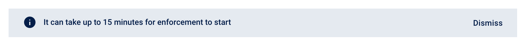 15 分で適用されます。