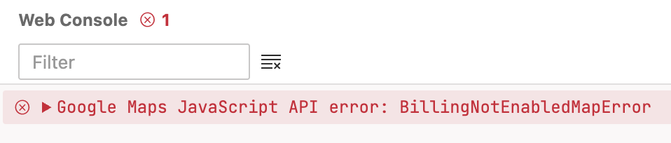 Error penagihan tidak diaktifkan.