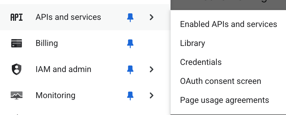 Obraz przedstawiający menu Dane logowania.