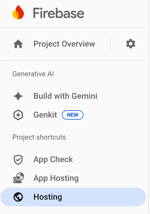 显示 Hosting 快捷方式的图片。