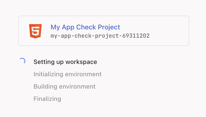 Image showing project creation dialog