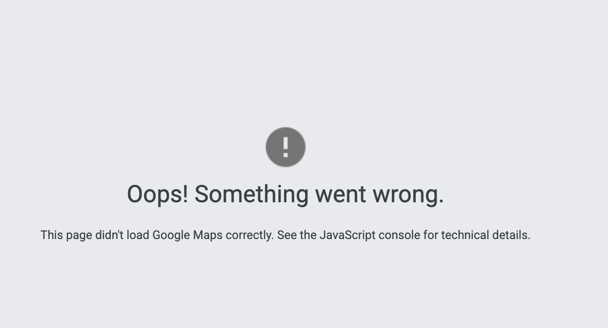 Gambar yang menampilkan notifikasi Terjadi error.