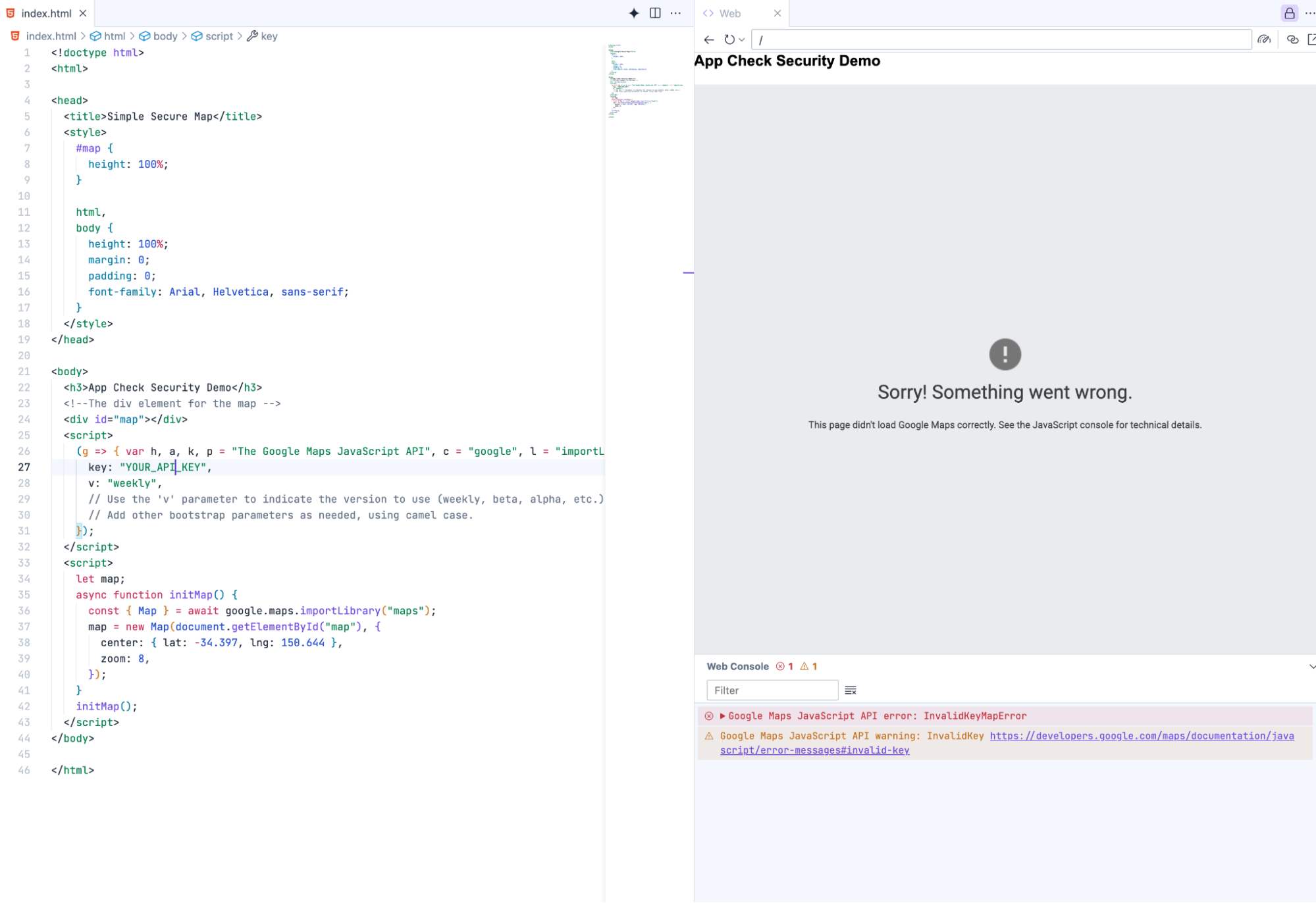 Actualiza la clave de API