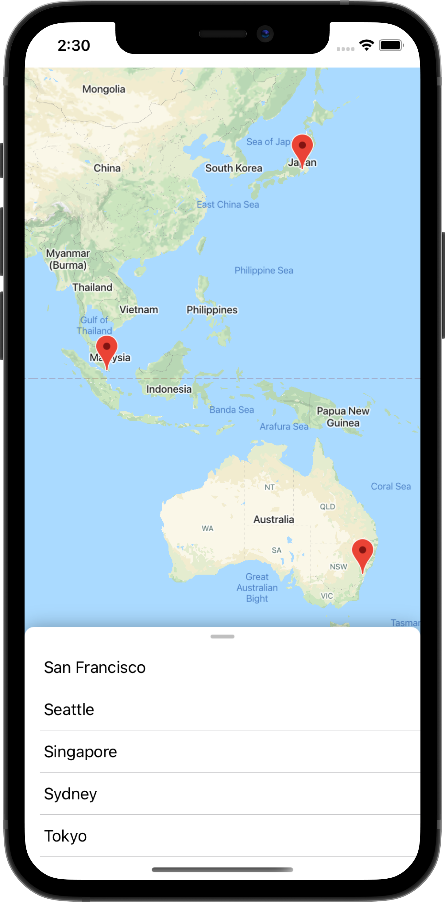Add a map to your iOS app with SwiftUI (Swift)