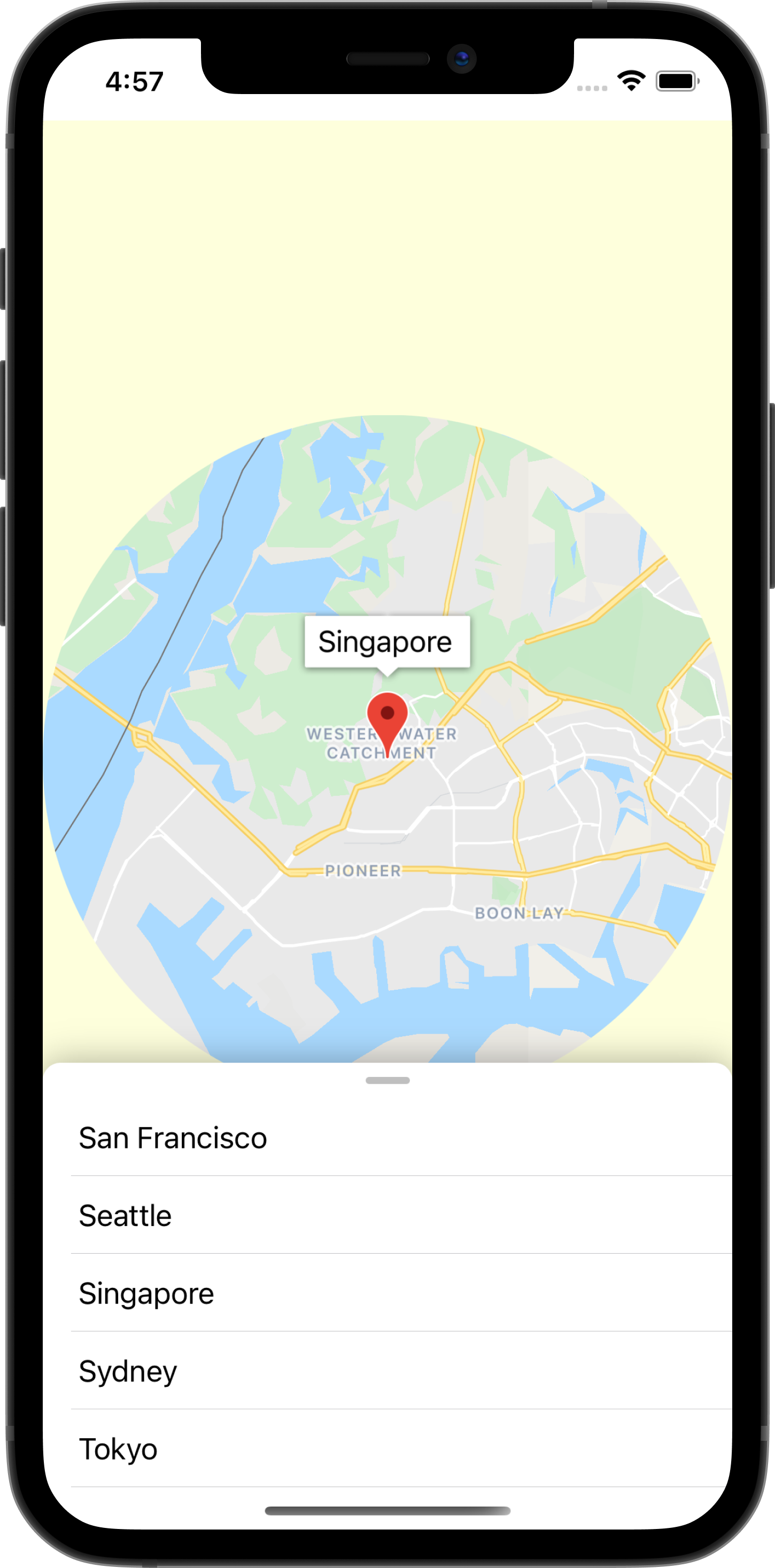 Add a map to your iOS app with SwiftUI (Swift)
