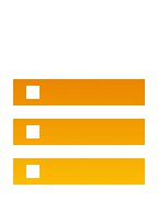 Yellow database storage icon