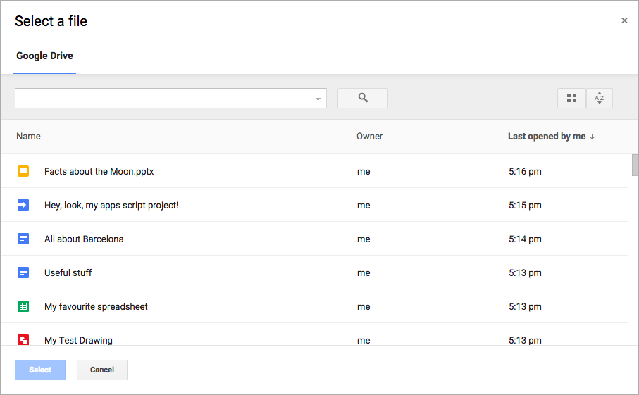 Drive UI integration overview, Google Drive