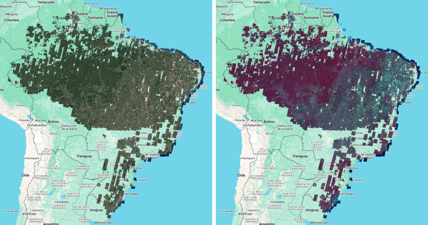 Mappe base visive e analitiche del Brasile