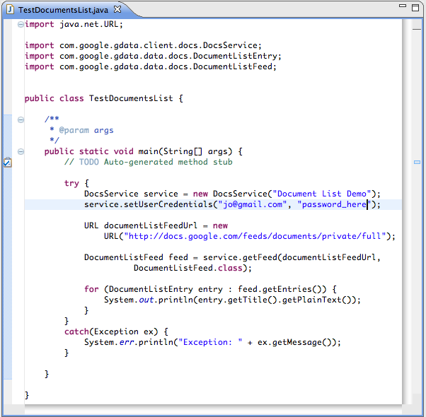 Funktionierender Beispielcode