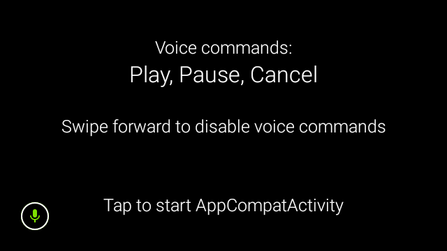 Voice Recogntion app main screen