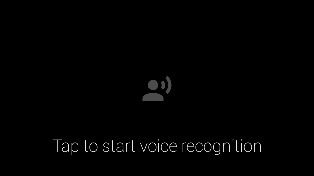 Ekran główny aplikacji do rozpoznawania głosu