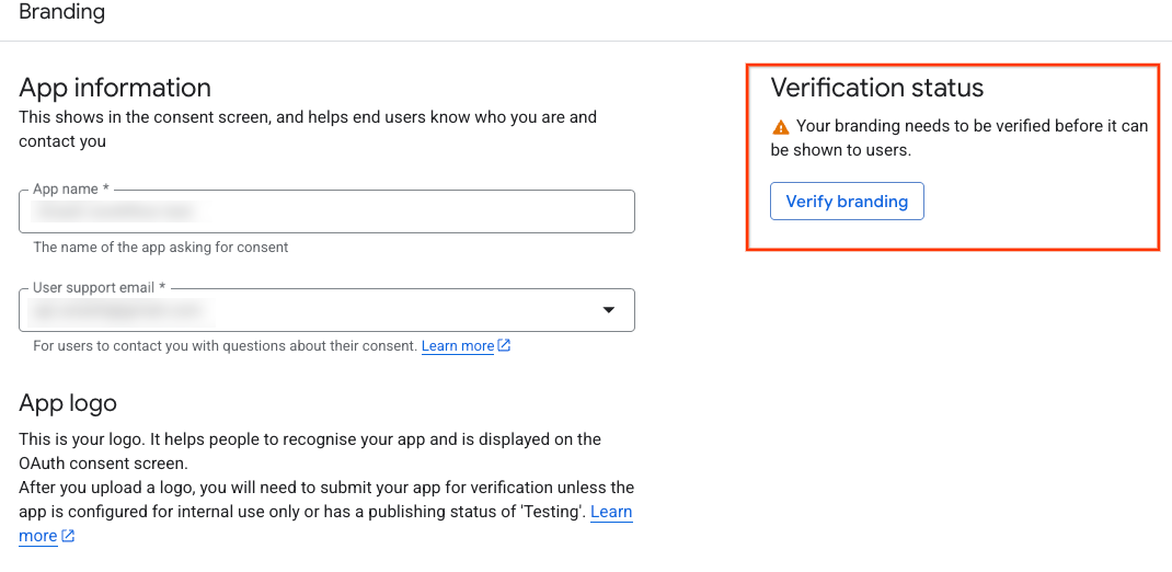 Verify Branding