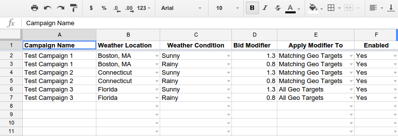 Screenshot spreadsheet, sheet satu