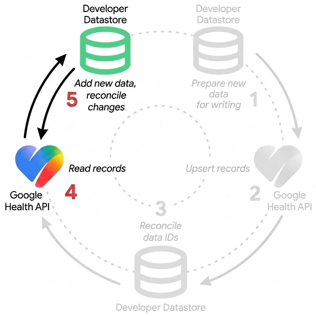 Read-only sync lifecycle in the Google Health API