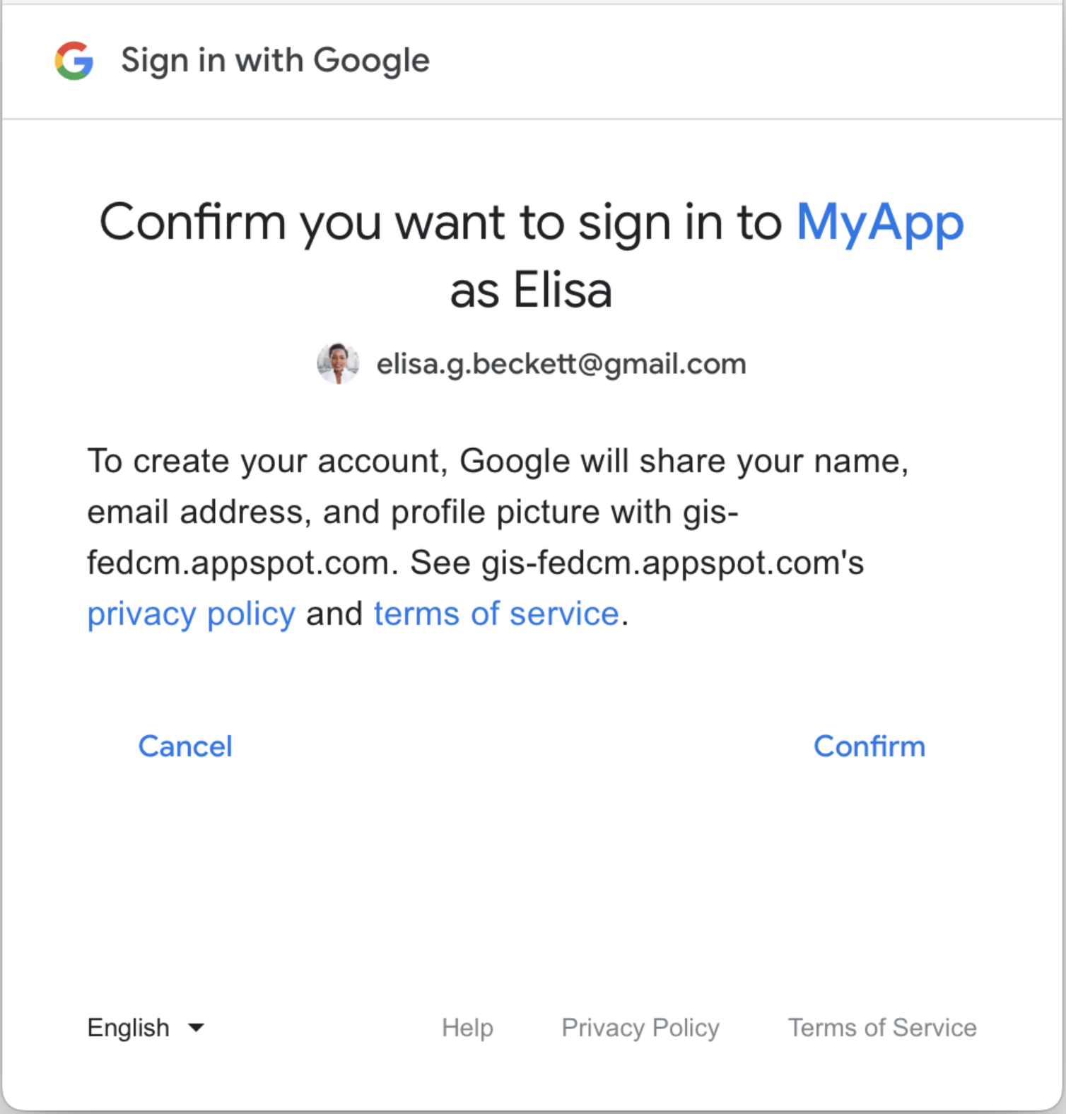 Bouton &quot;Se connecter avec Google&quot; pour autoriser et se connecter.