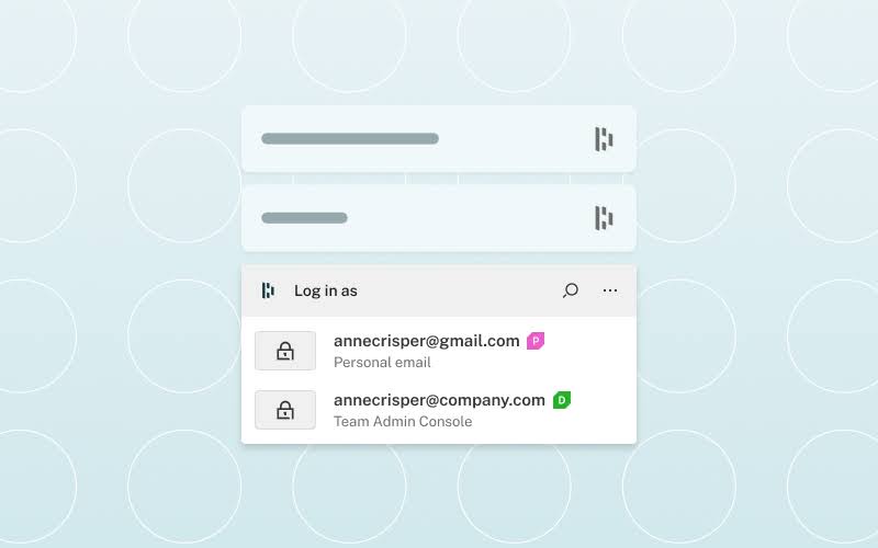 Richiesta di passkey per l'accesso.