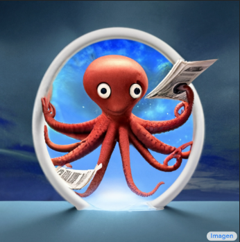 Image of a cartoon octopus.