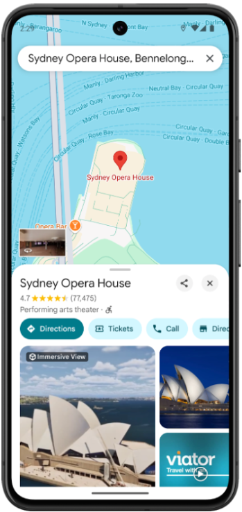 Pagina dei dettagli del luogo utilizzando latitudine e longitudine, nonché l'ID luogo