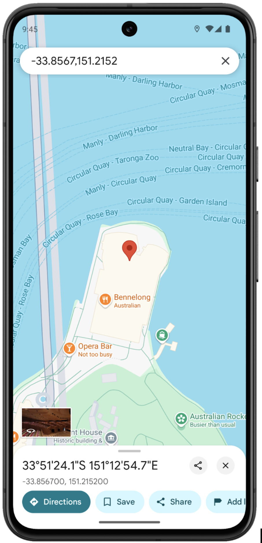 Cómo buscar solo con la latitud y la longitud