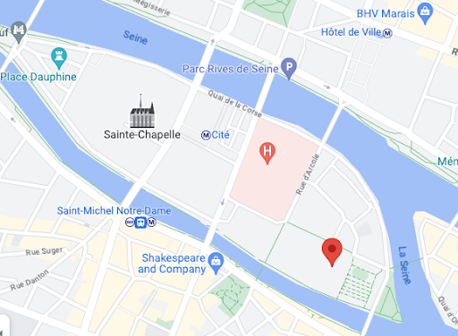 聖母院周邊區域地圖