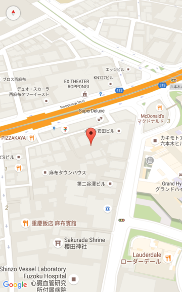 Screenshot di una mappa con una videocamera posizionata con un angolo di visualizzazione di 45 gradi e un livello di zoom di 18.