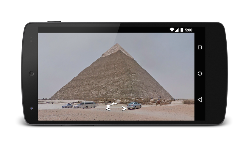Pirámides en Street View