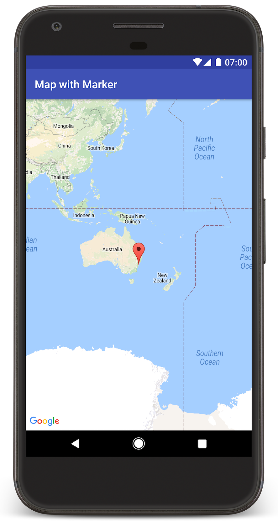 Adding a Map with a Marker | Maps SDK for Android | Google Developers