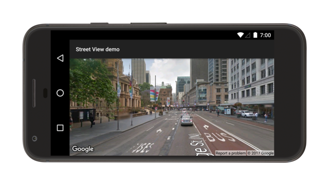 Street View के पैनोरामा का डेमो