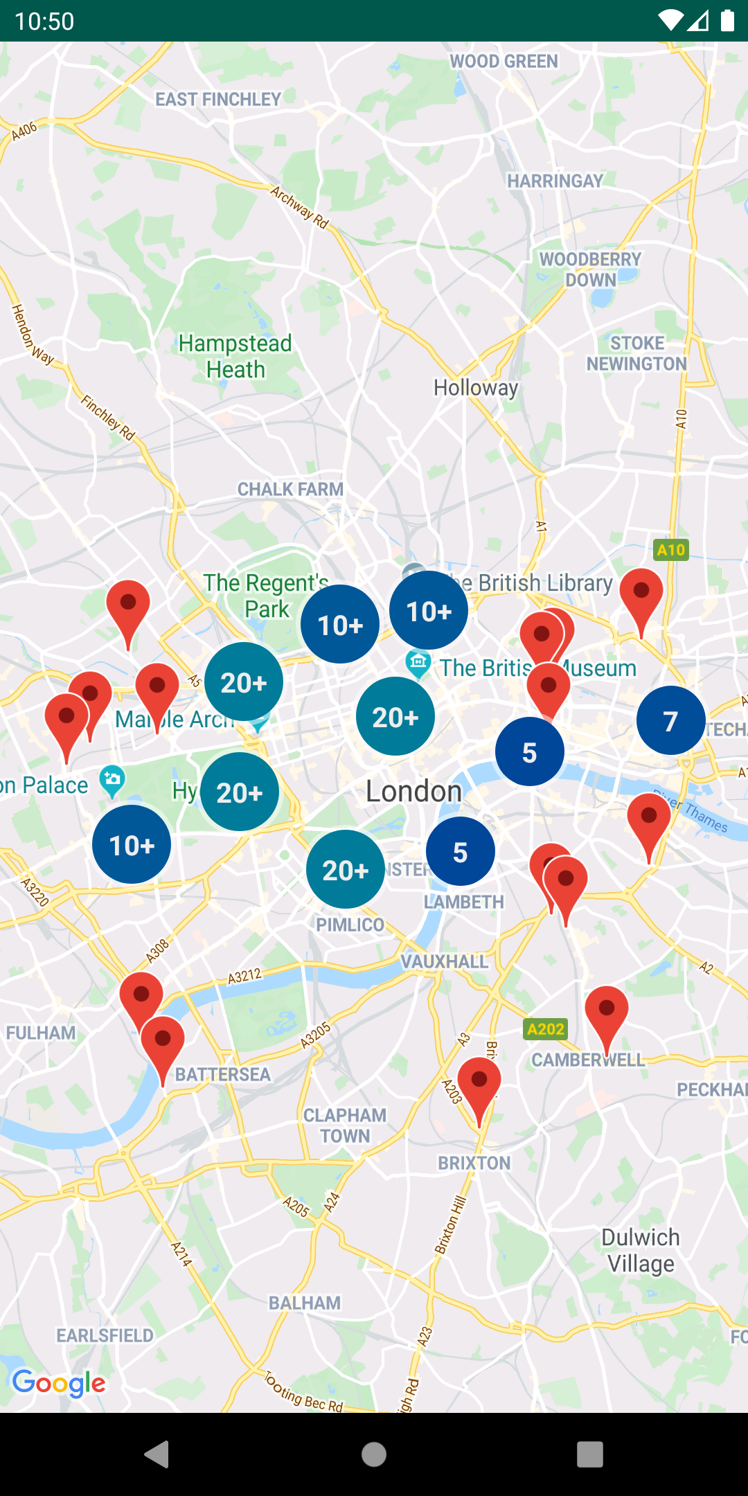 Google Maps Android Marker Clustering Utility | Maps SDK for Android |  Google for Developers