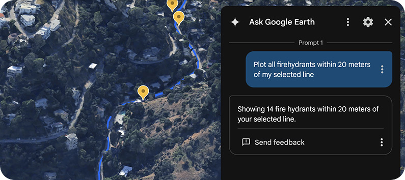 نقشه در امتداد یک مسیر