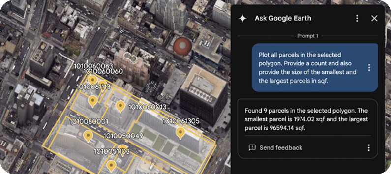Eseguire query su parcelle e contee