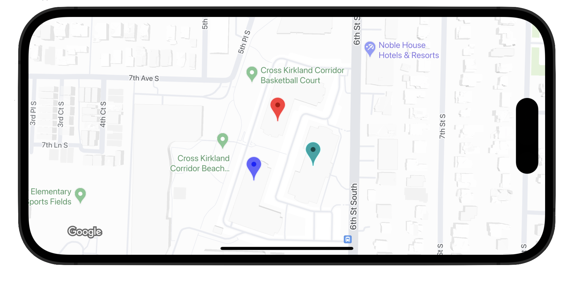 Zrzut ekranu pokazujący różne niestandardowe znaczniki