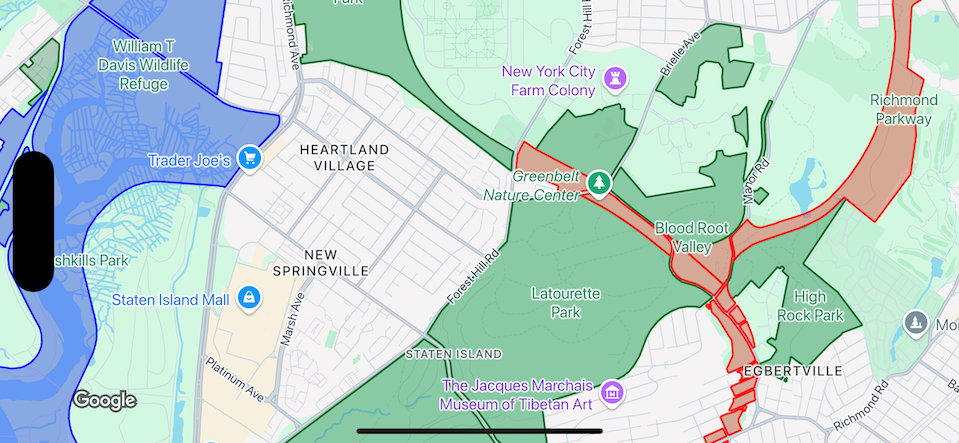 Appliquez un style aux éléments représentant les types de parcs.