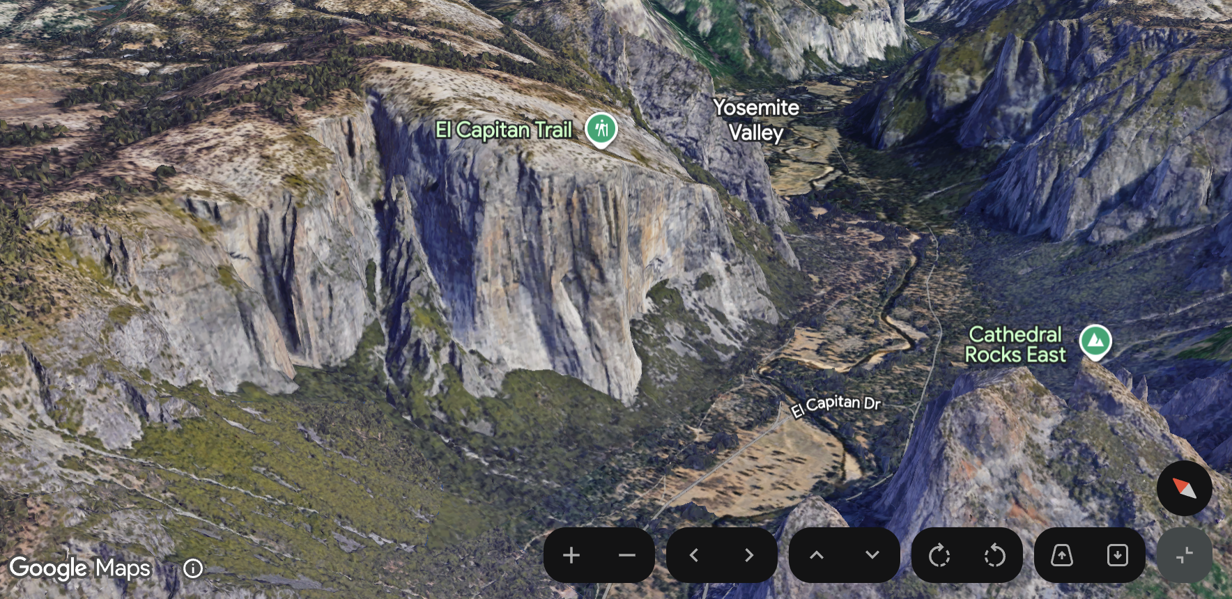 Imagen del mapa con los controles presentes