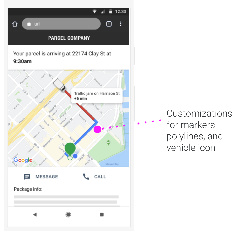 App do consumidor acompanhando uma viagem