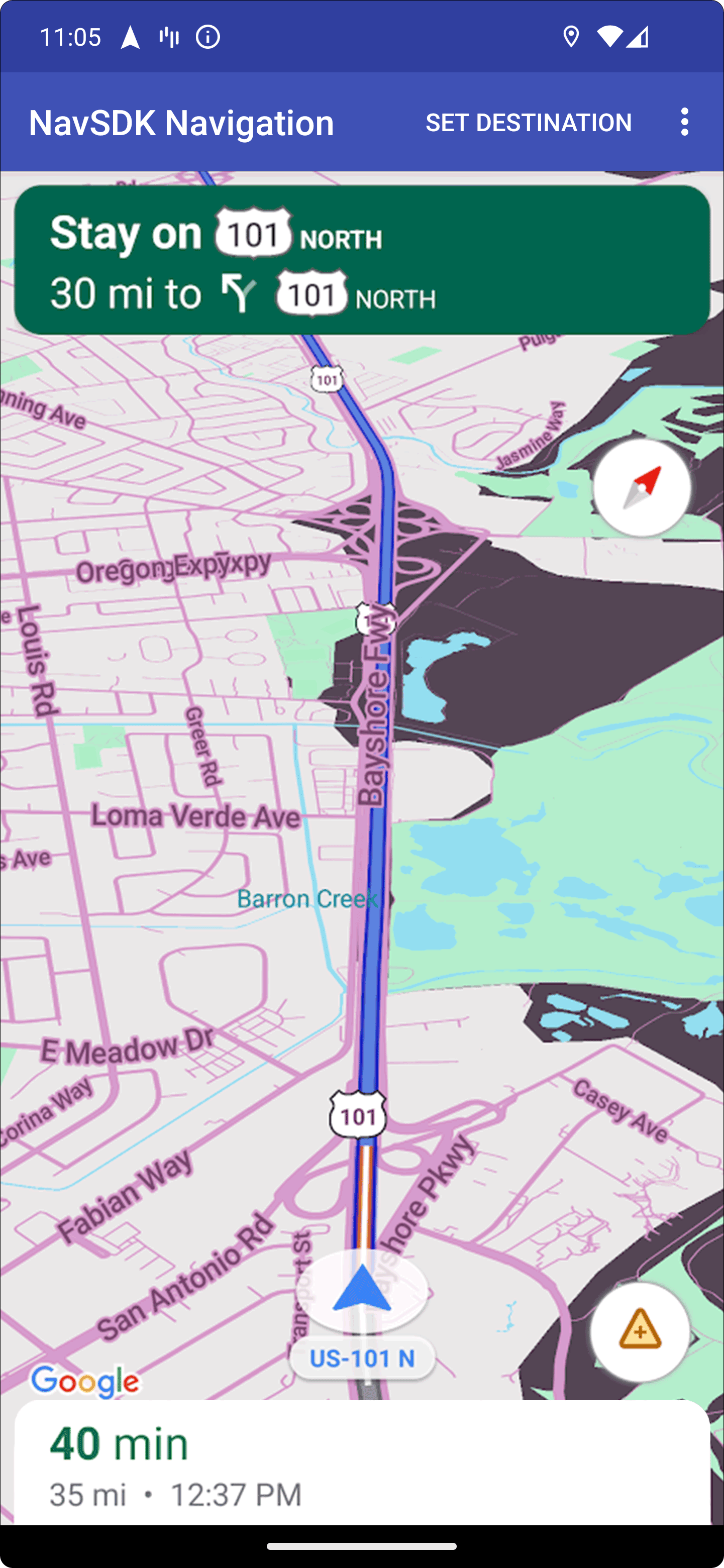 पसंद के मुताबिक बनाई गई मैप स्टाइल का पहला उदाहरण