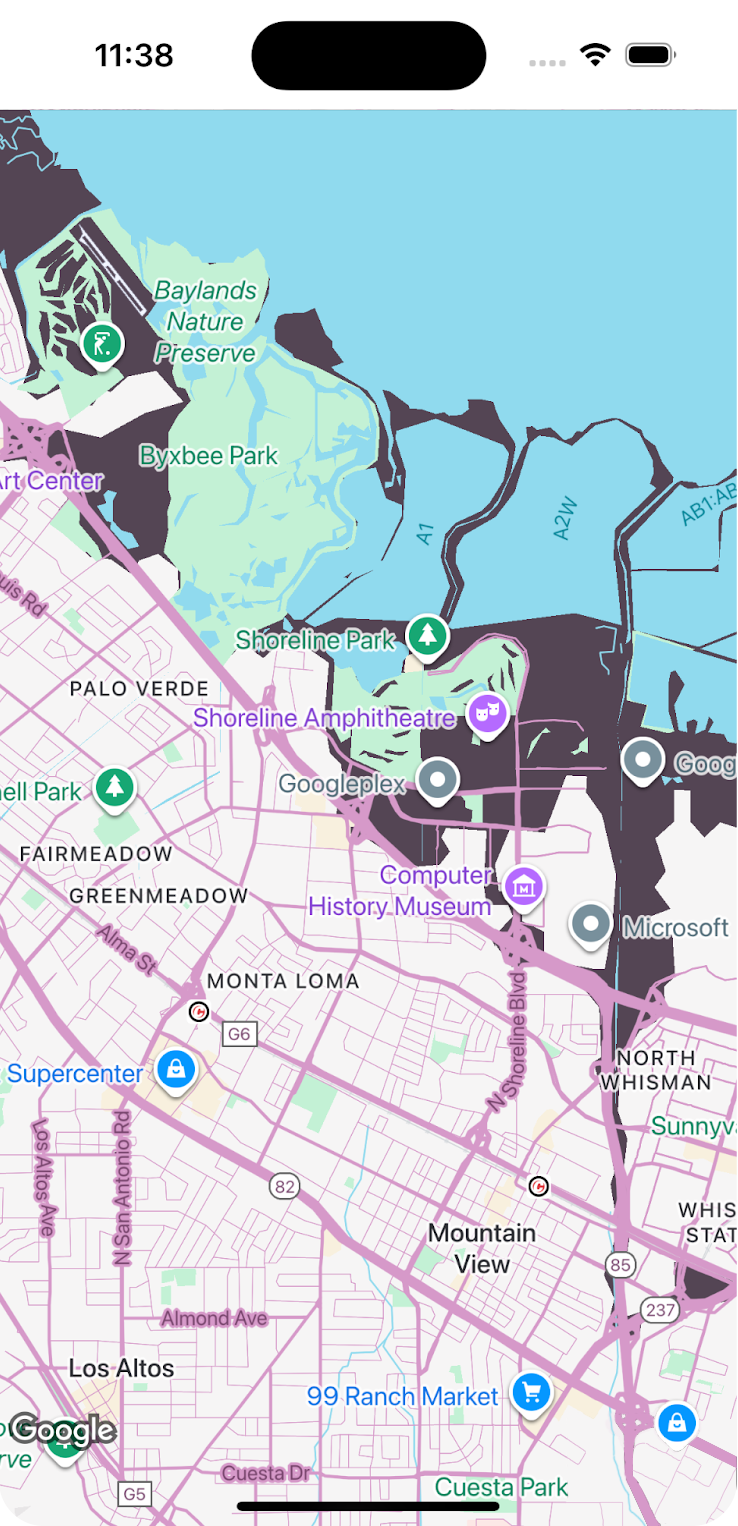 Пример пользовательского стиля карты 2