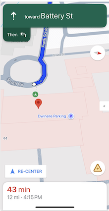 Destination highlighting and entrances.
