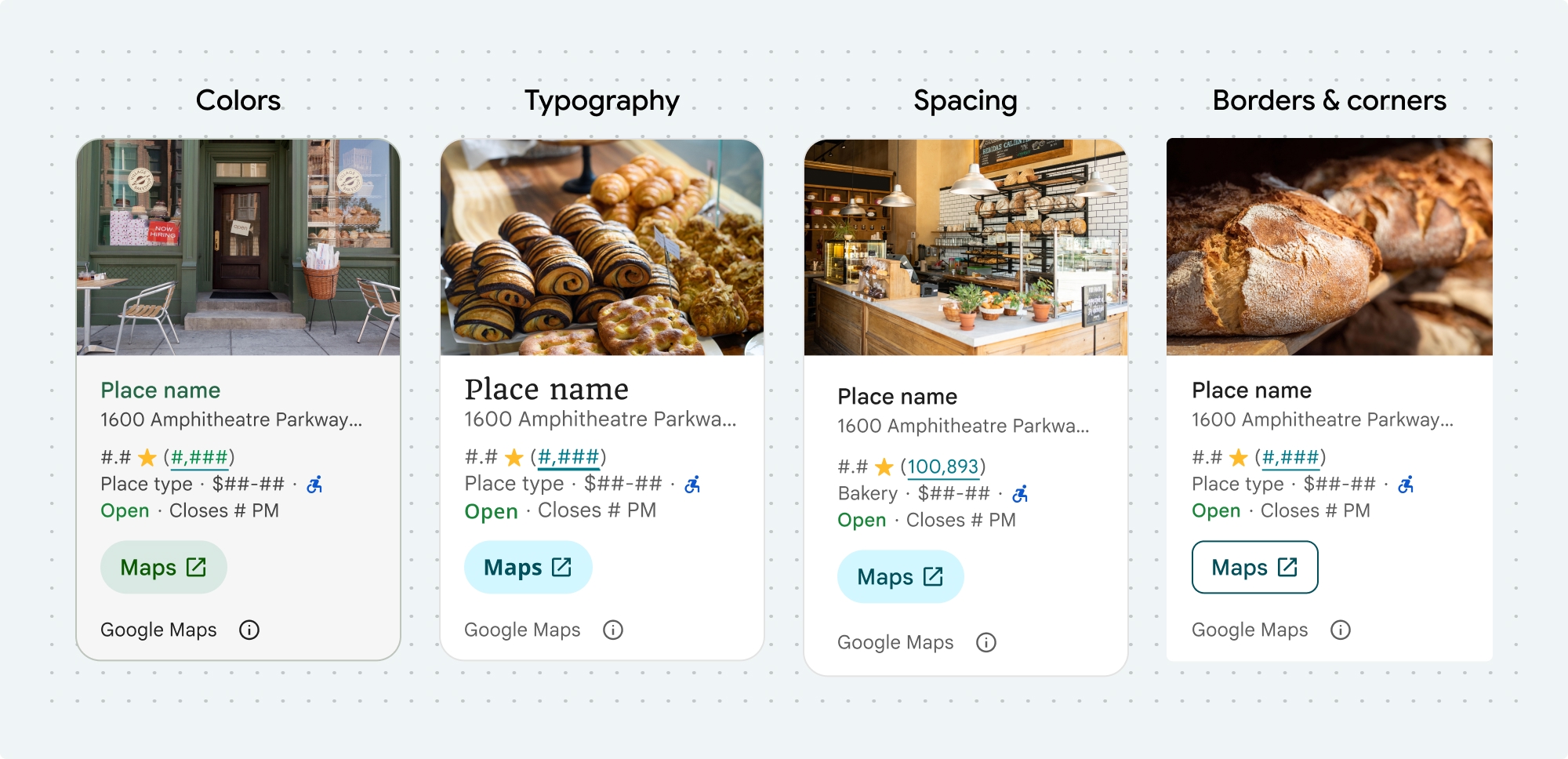 Visuelle Anpassung von Ortsdetails